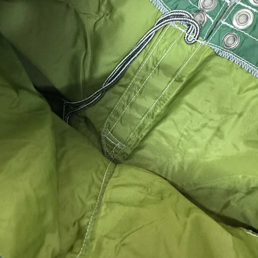 VTG‎ Birdwell Beach Britches Green Swim Trunks Men's Short FLAW Pocket